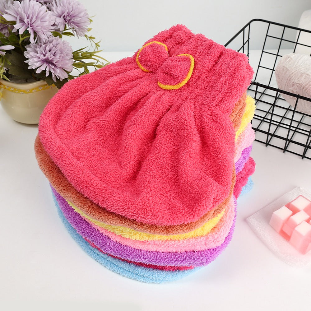 2Pcs--Soft Microfiber Flower Cap Towel for Women – Quick Dry Hair Wrap