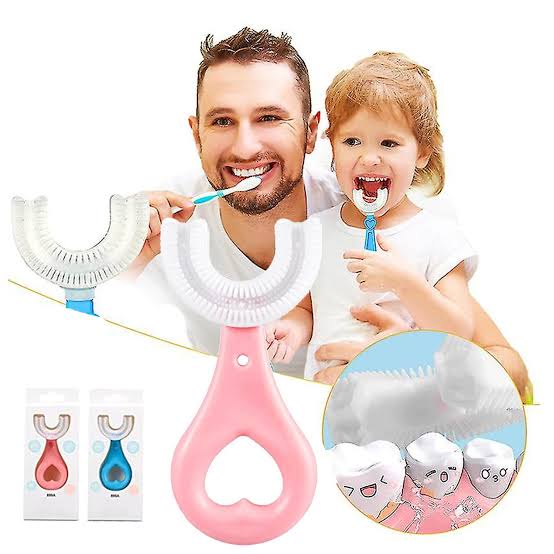( Pack Of 2 ) Teeth Cleaning Brush Kids U-Shaped