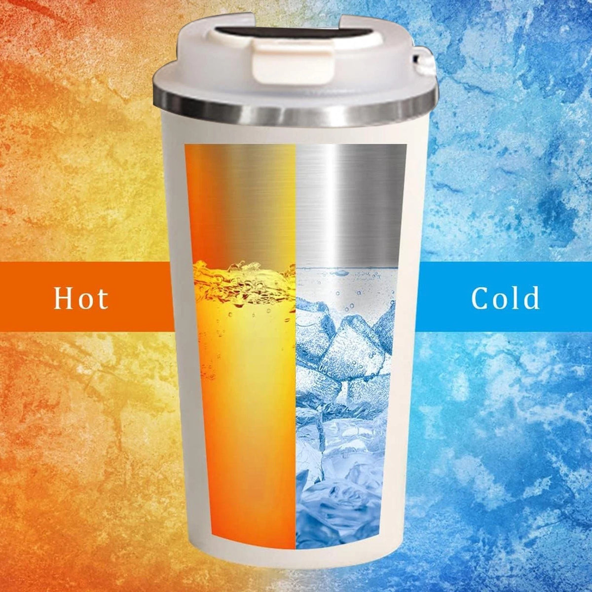 510ml Large-capacity Coffee Cup Keep Heat Stainless Steel Double-layer